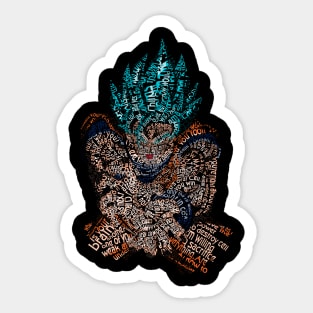 Super Blue Kamehameha Sticker